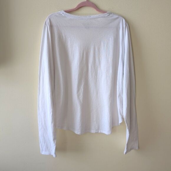Pendleton Plus Size Long Sleeve White Scoop Neck Tee XXL - Picture 3 of 5